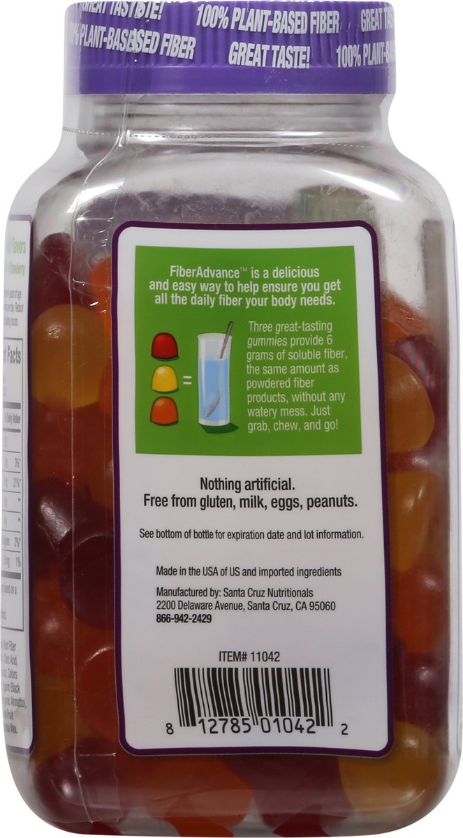 slide 8 of 13, FiberAdvance Vegetarian Gummies Natural Fruit Flavors Prebiotic Fiber 90 Gummies, 90 ct