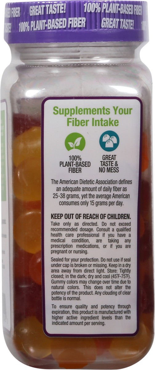 slide 9 of 13, FiberAdvance Vegetarian Gummies Natural Fruit Flavors Prebiotic Fiber 90 Gummies, 90 ct