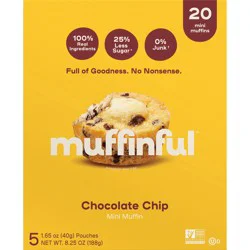 Muffinful Chocolate Chip Mini Muffins Pouches
