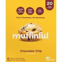Muffinful Chocolate Chip Mini Muffins Pouches