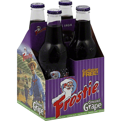 slide 2 of 2, Frostie Concord Grape Soda, 4 ct; 12 fl oz