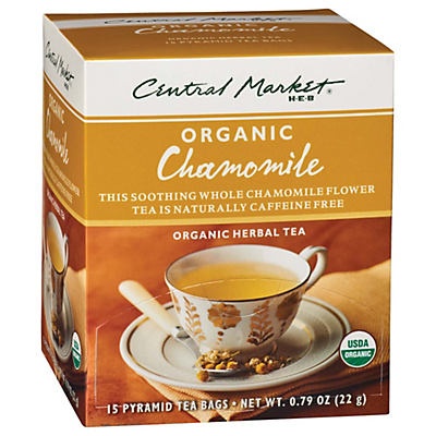 slide 1 of 1, Central Market Organics Tea Chamomile, 15 ct