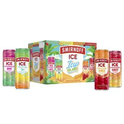 Smirnoff Icy Island Variety Pack, 12 fl oz, 12 Pack Cans