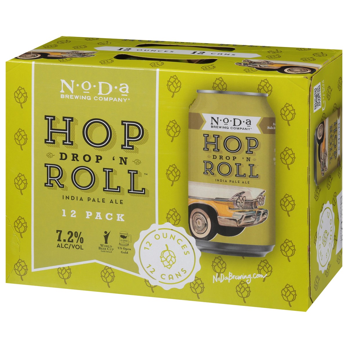 slide 7 of 9, NoDa Brewing Co. India Pale Ale Hop Drop 'N Roll Beer 12 - 12 fl oz Cans, 12 ct