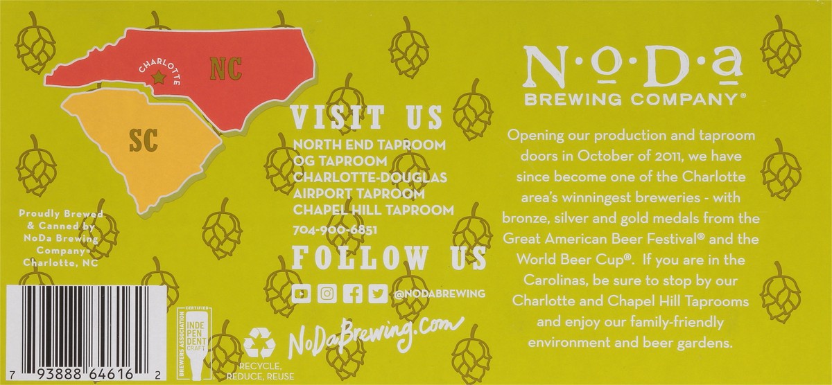 slide 4 of 9, NoDa Brewing Co. India Pale Ale Hop Drop 'N Roll Beer 12 - 12 fl oz Cans, 12 ct