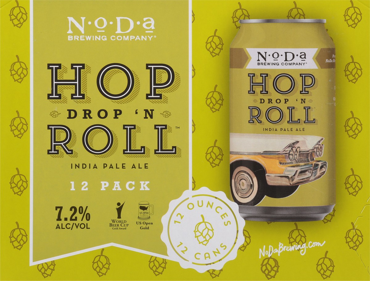 slide 6 of 9, NoDa Brewing Co. India Pale Ale Hop Drop 'N Roll Beer 12 - 12 fl oz Cans, 12 ct