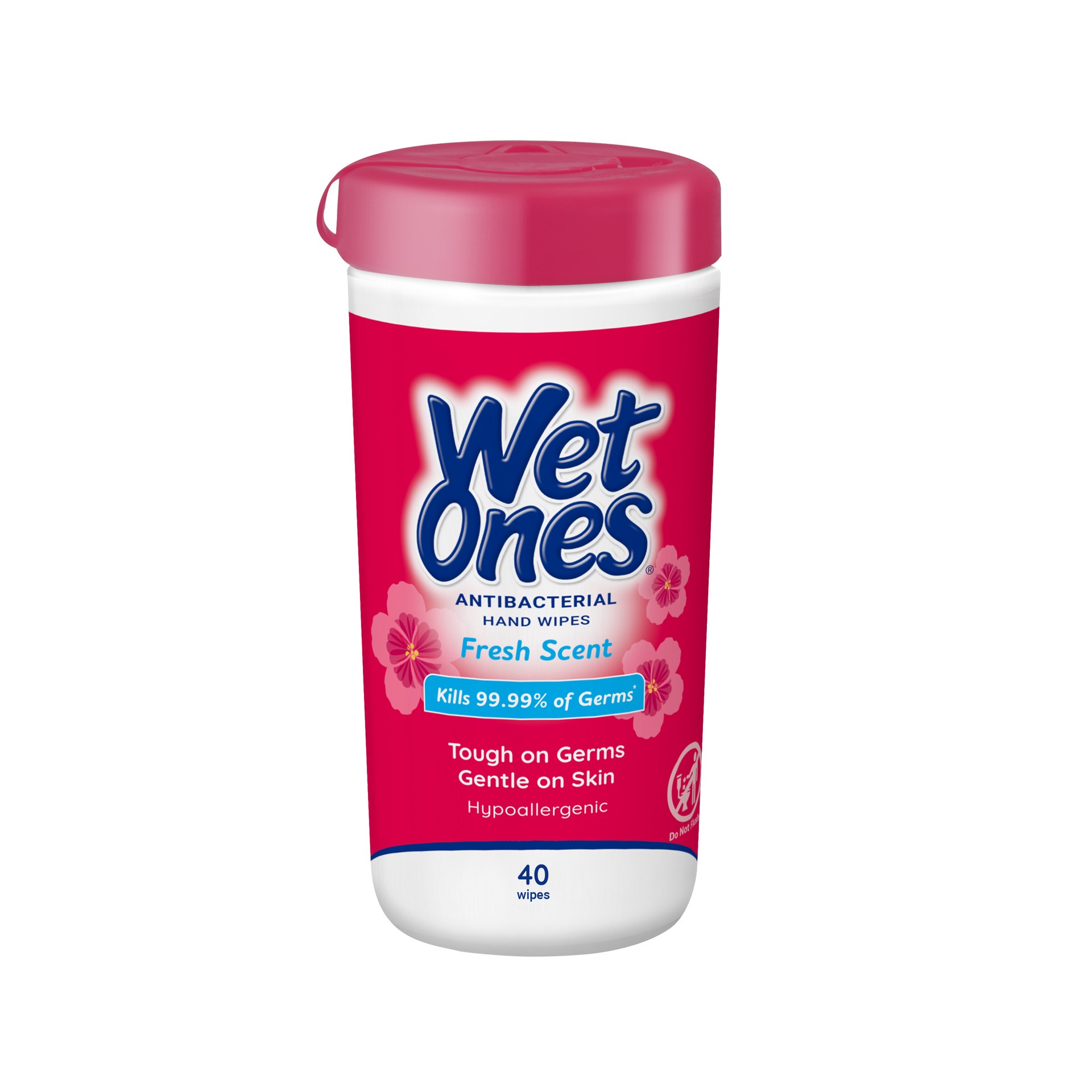 slide 1 of 6, Wet Ones Antibacterial Hand Wipes Fresh Scent Canister - 40 Coun, 40 ct