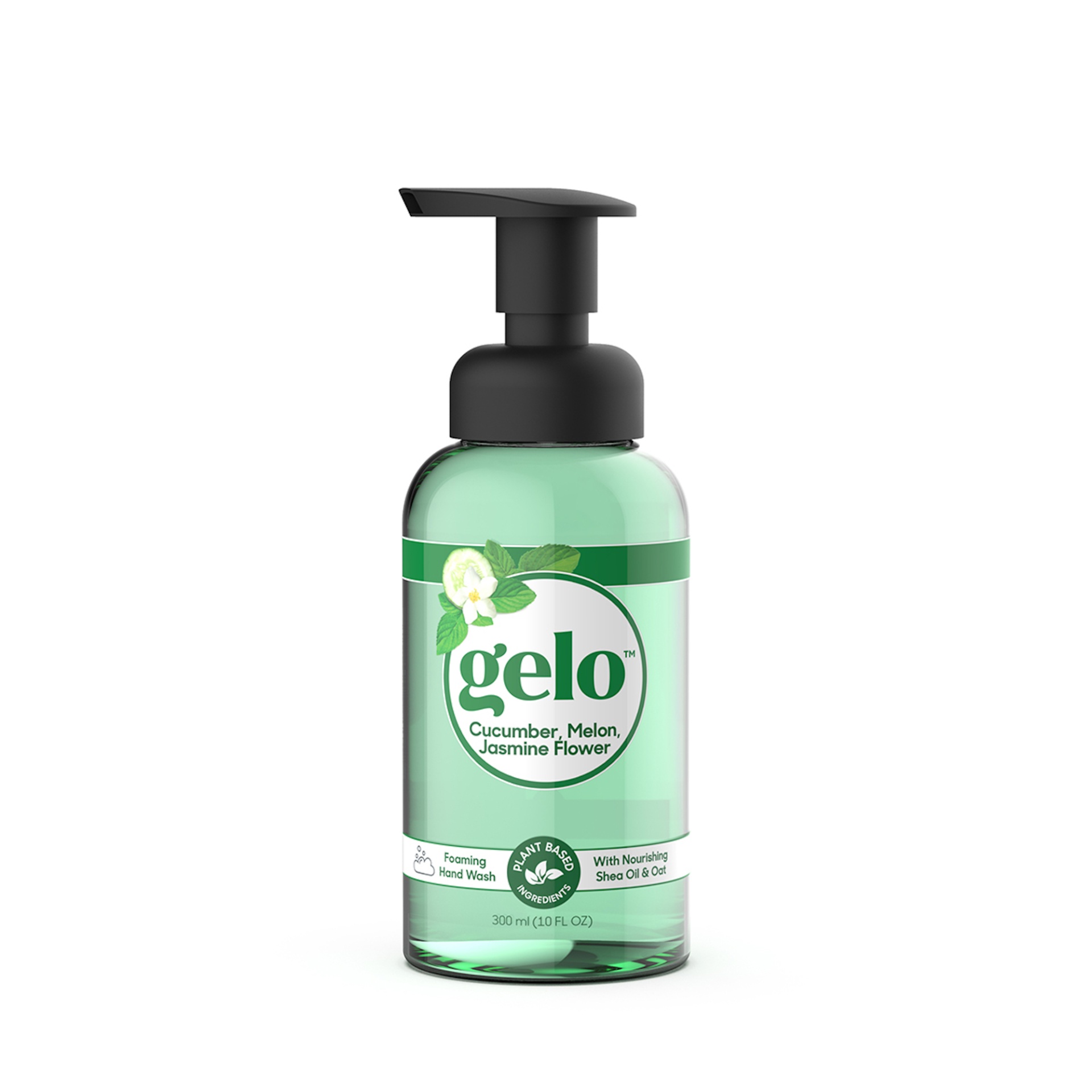 slide 1 of 1, Gelo Cucumber Melon Jasmine Hand Soap, 10 oz