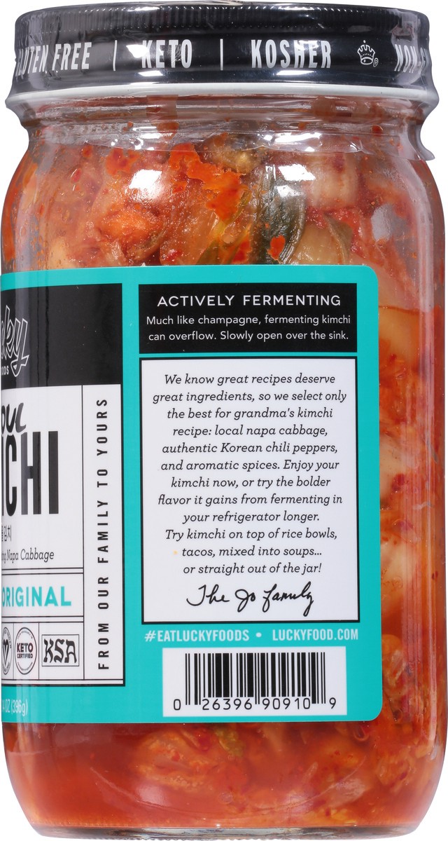 slide 8 of 9, Lucky Foods Seoul Original Vegan Kimchi 14 oz, 14 oz