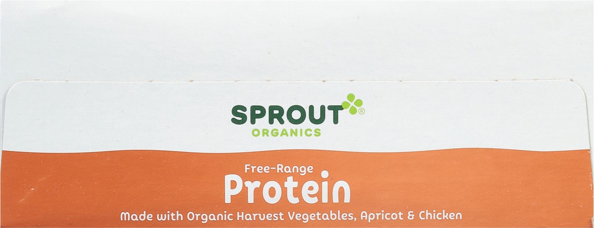 slide 8 of 12, Sprout Organics Protein Organic Harvest Vegetables, Apricot & Chicken 6 - 4 oz Pouches, 6 ct