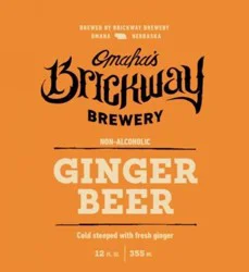 Brickway Brewery, Ginger Beer, Non-Alcoholic - 12 fl oz