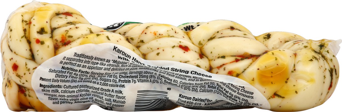slide 4 of 5, Karoun String Cheese Marinated with Olive Oil, Garlic, & Herbs, 8 oz