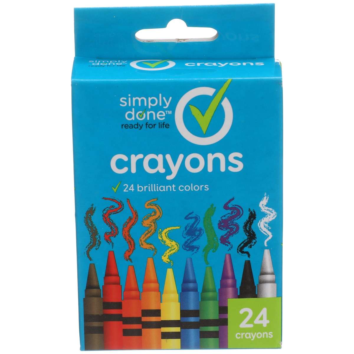 slide 1 of 1, Simply Done Crayons, 24 ct