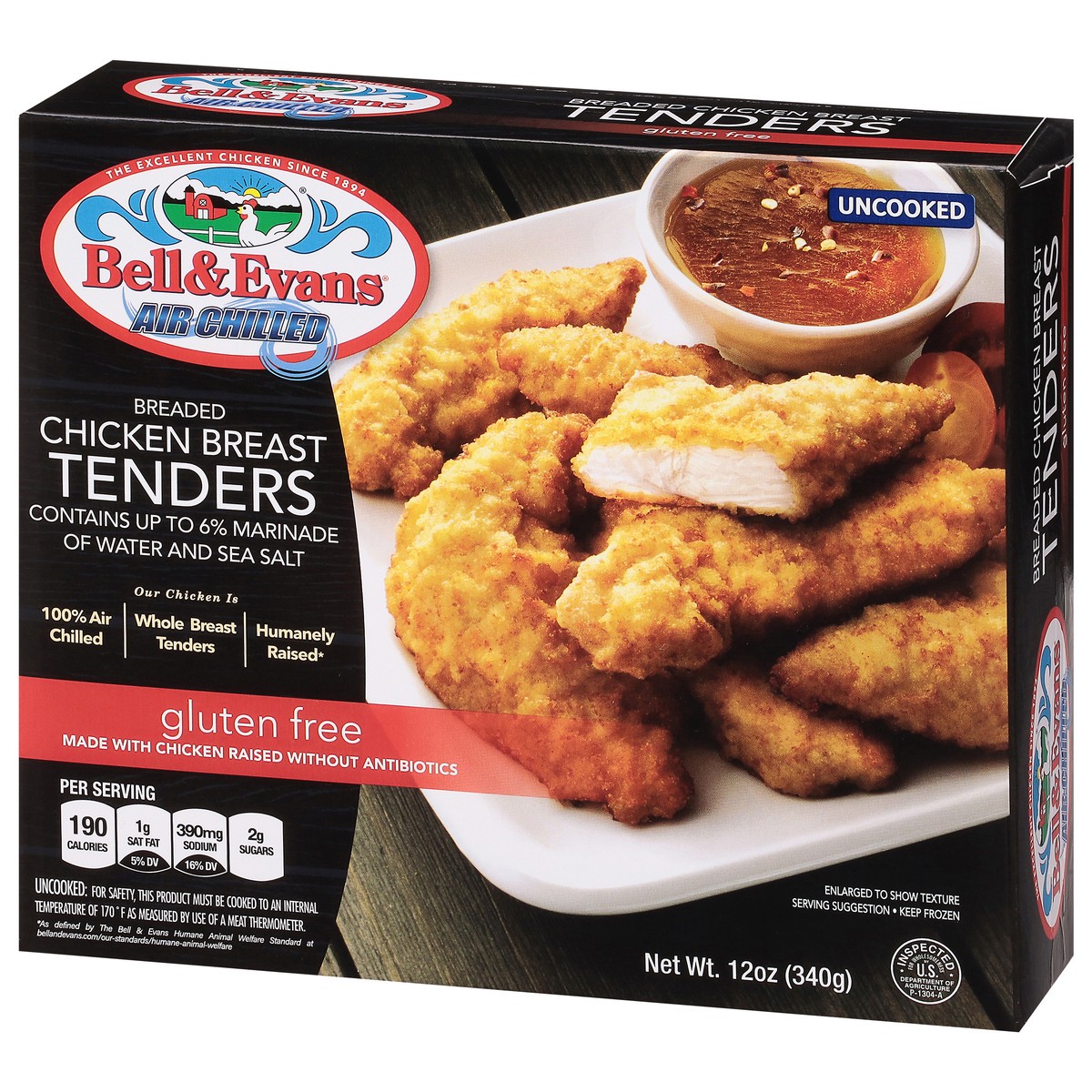 slide 5 of 14, Bell & Evans Chicken Breast Tenders, 12 oz