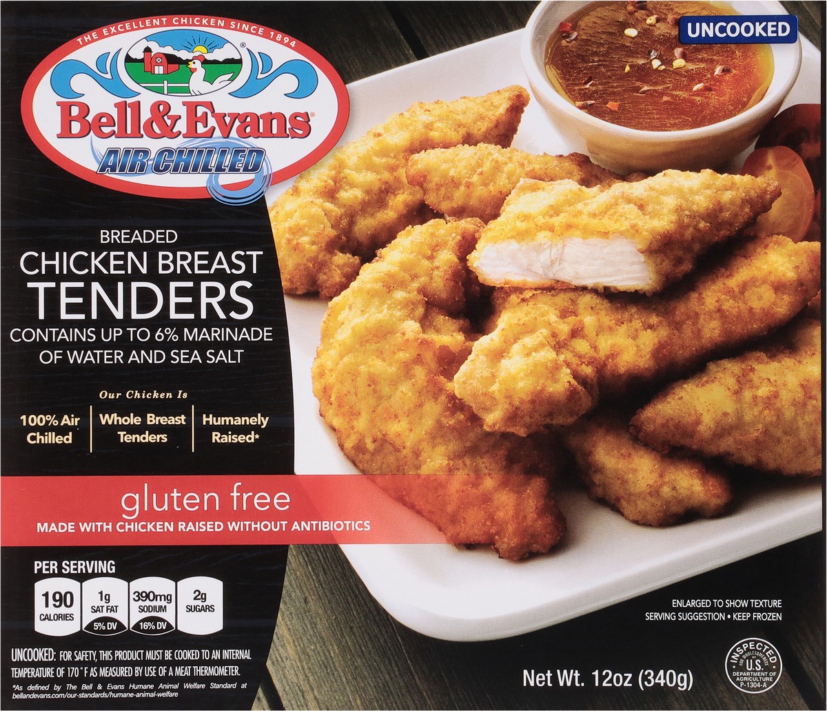 slide 9 of 14, Bell & Evans Chicken Breast Tenders, 12 oz