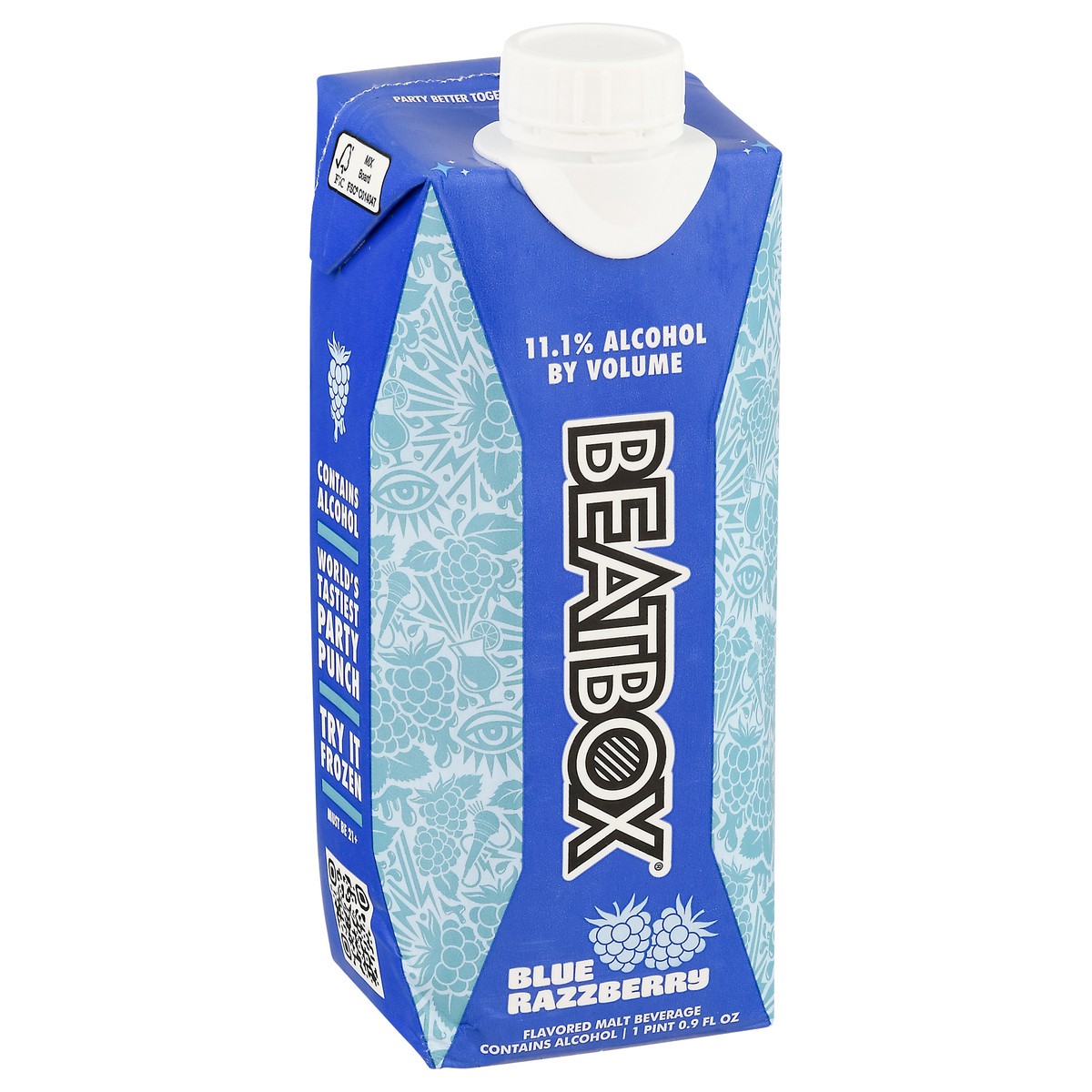 slide 2 of 9, Beatbox Blue Razzberry Malt Beverage 16.9 fl oz, 16.9 fl oz