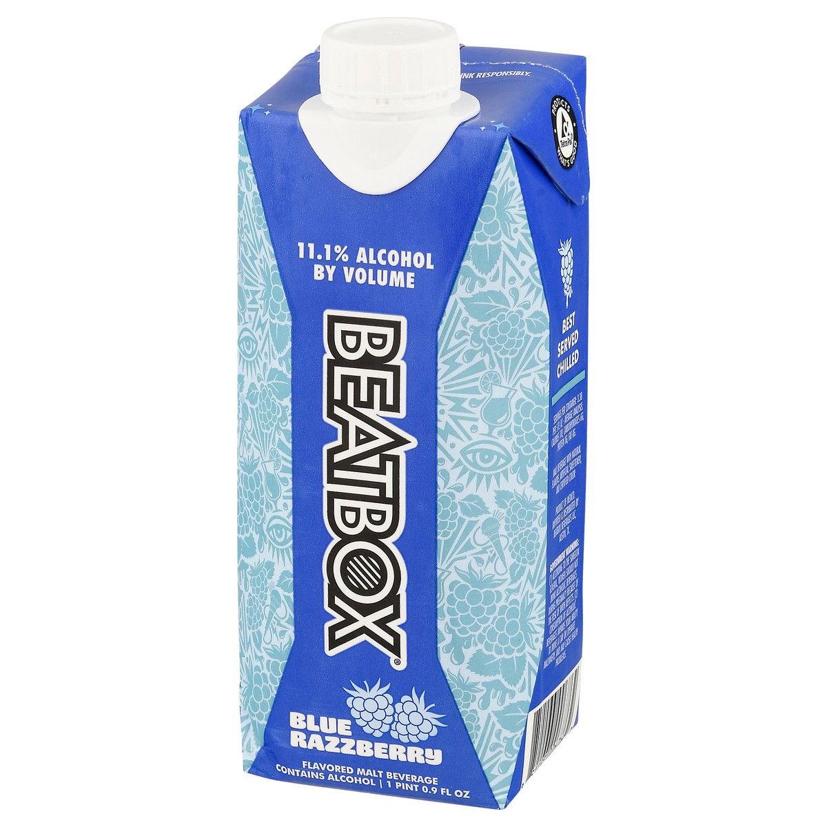 slide 3 of 9, Beatbox Blue Razzberry Malt Beverage 16.9 fl oz, 16.9 fl oz