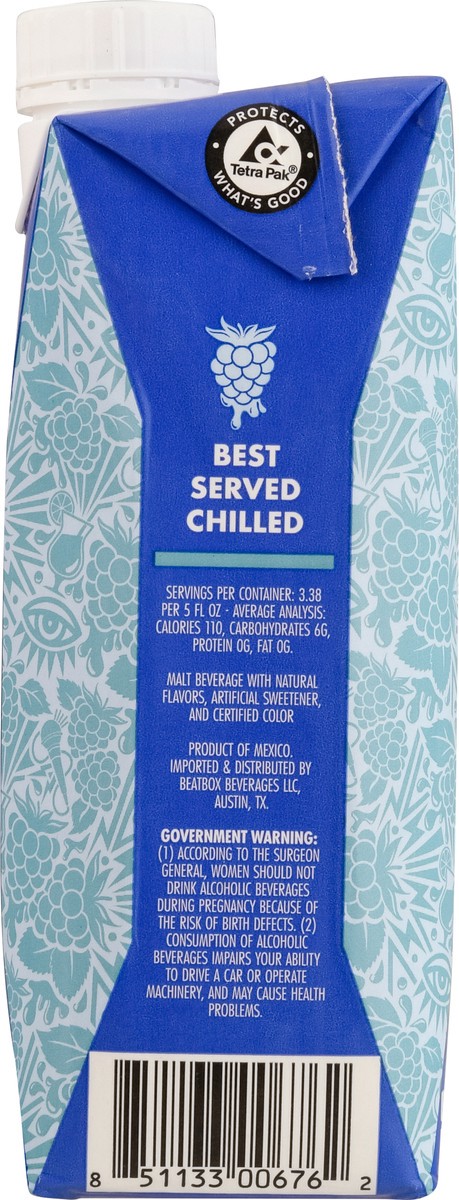 slide 8 of 9, Beatbox Blue Razzberry Malt Beverage 16.9 fl oz, 16.9 fl oz