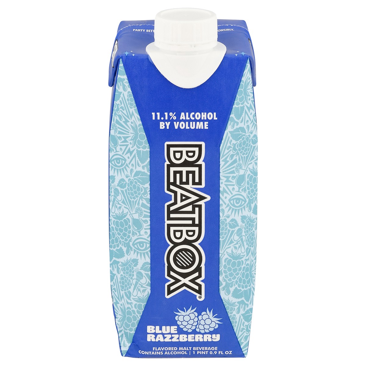slide 1 of 9, Beatbox Blue Razzberry Malt Beverage 16.9 fl oz, 16.9 fl oz