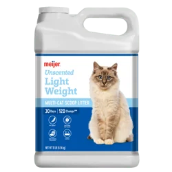 Meijer Light Weight Clumping Litter, Unscented, 10 Lbs