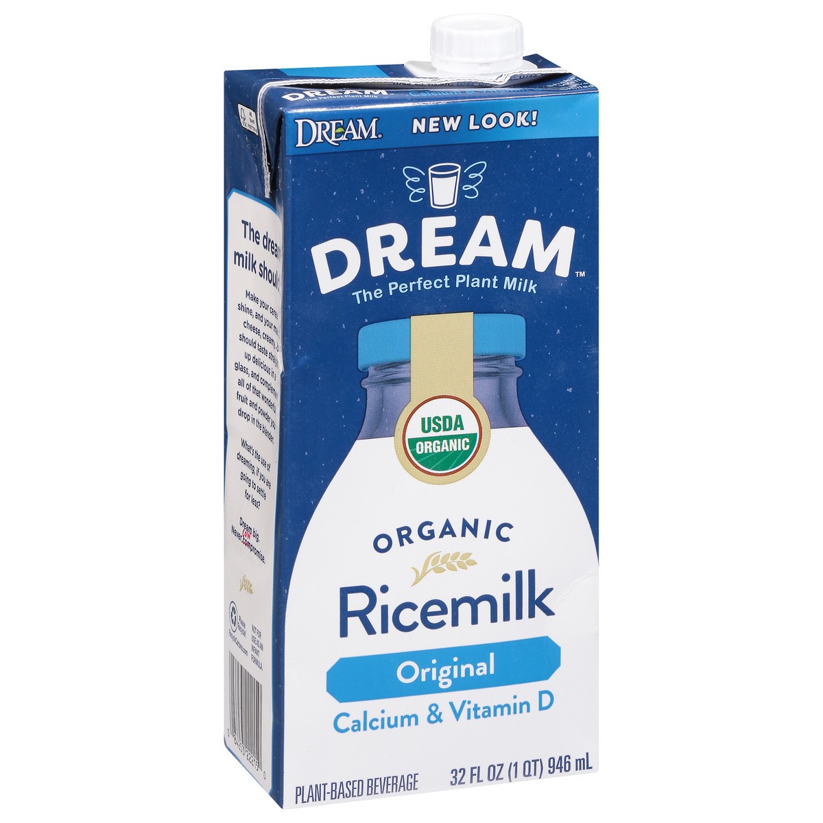 slide 2 of 9, Dream Rice Dream Organic Enriched Original Rice Milk, 32 fl oz