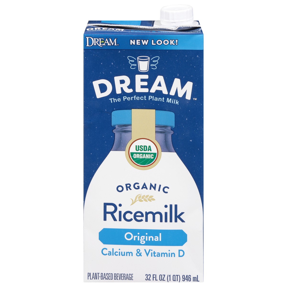 slide 1 of 9, Dream Rice Dream Organic Enriched Original Rice Milk, 32 fl oz