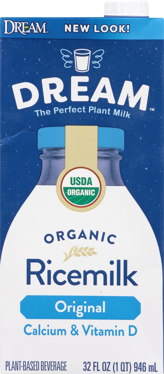 slide 6 of 9, Dream Rice Dream Organic Enriched Original Rice Milk, 32 fl oz