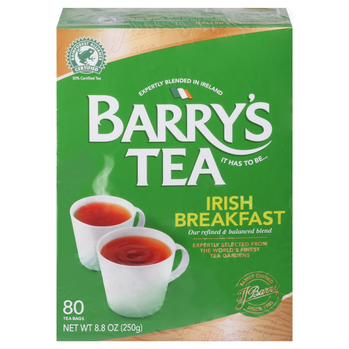 slide 1 of 6, Barry's Tea Irish Breakfast Strength & Flavour Tea Bags, 