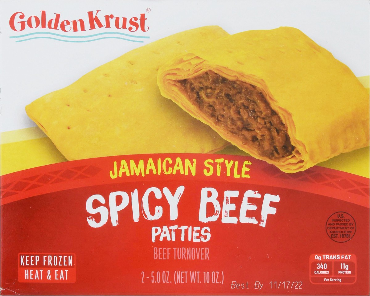 slide 9 of 9, Golden Krust Jamaican Style Spicy Beef Patties, 2 ct, 2 ct