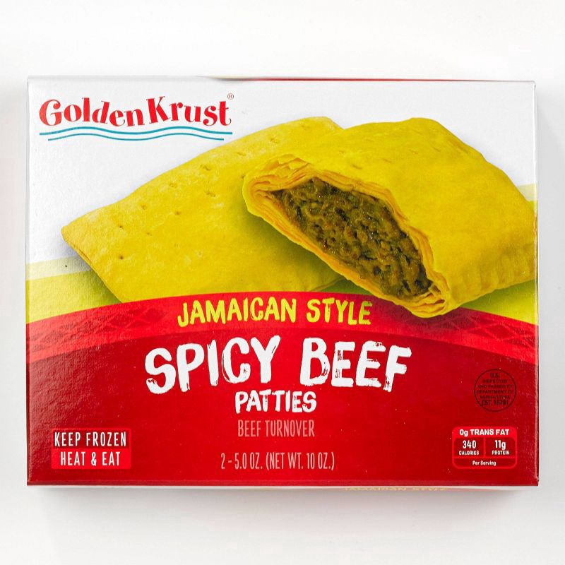 slide 1 of 9, Golden Krust Jamaican Style Spicy Beef Patties, 2 ct, 2 ct