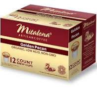 slide 1 of 1, Mitalena Organic Coffee Kcup - Golden Pecan - 12 ct, 12 ct