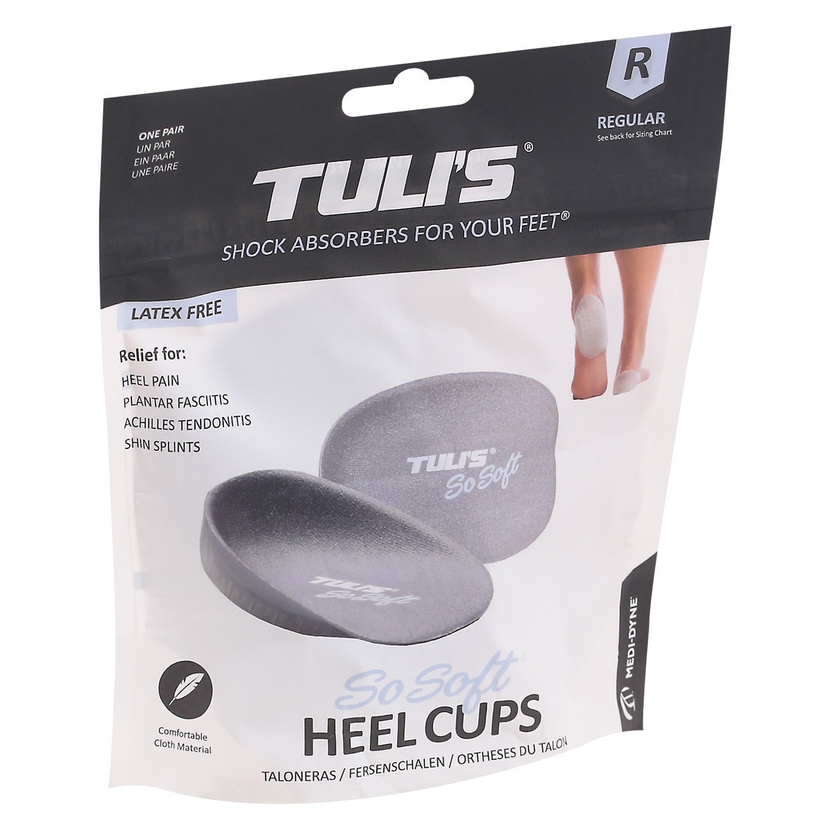 slide 3 of 9, Tuli's So Soft Regular Heel Cups 1 ea, 1 ct