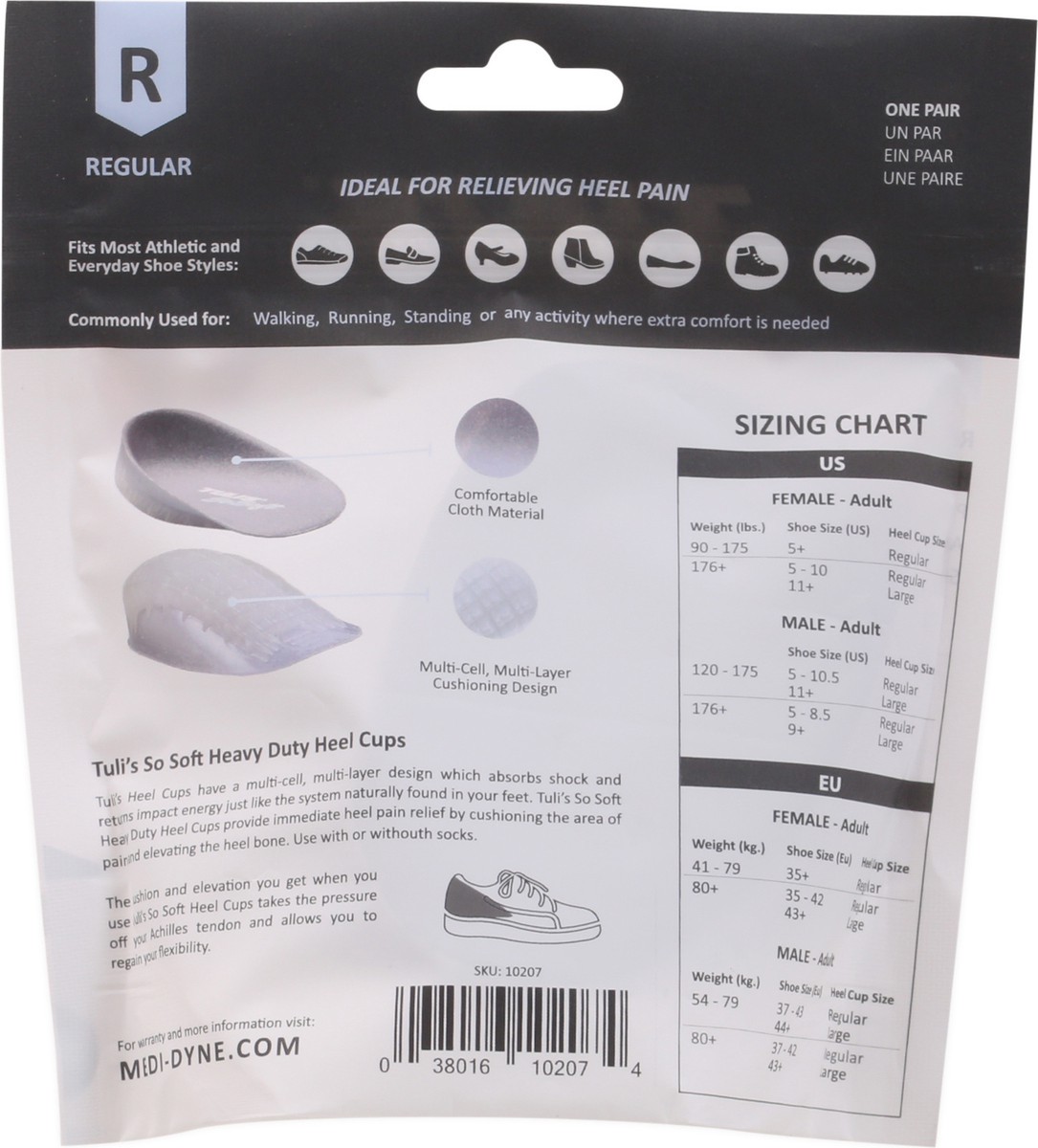 slide 9 of 9, Tuli's So Soft Regular Heel Cups 1 ea, 1 ct