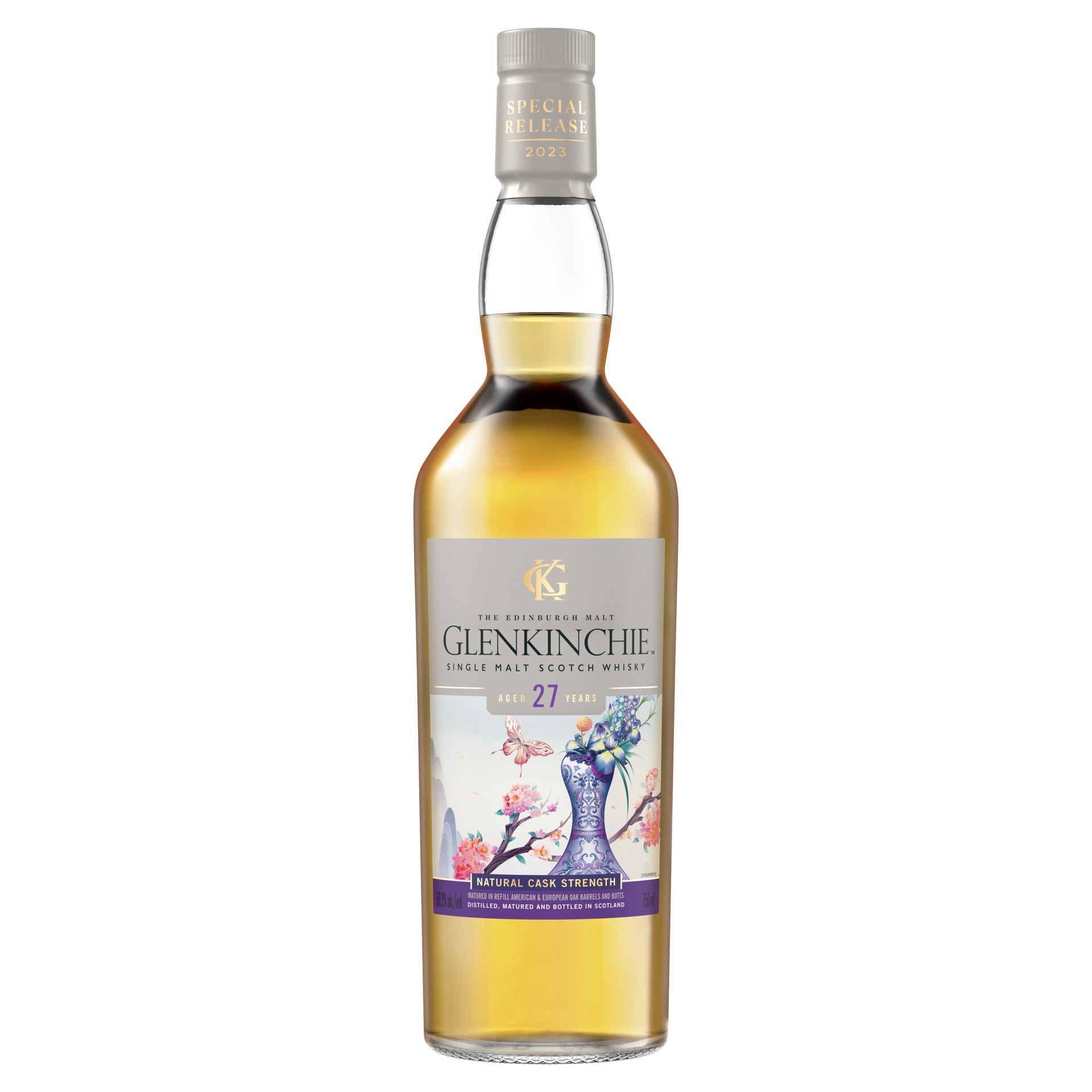 slide 1 of 5, Glenkinchie The Floral Treasure 27 Year Old Single Malt Scotch Whisky, 750 mL, 750 ml
