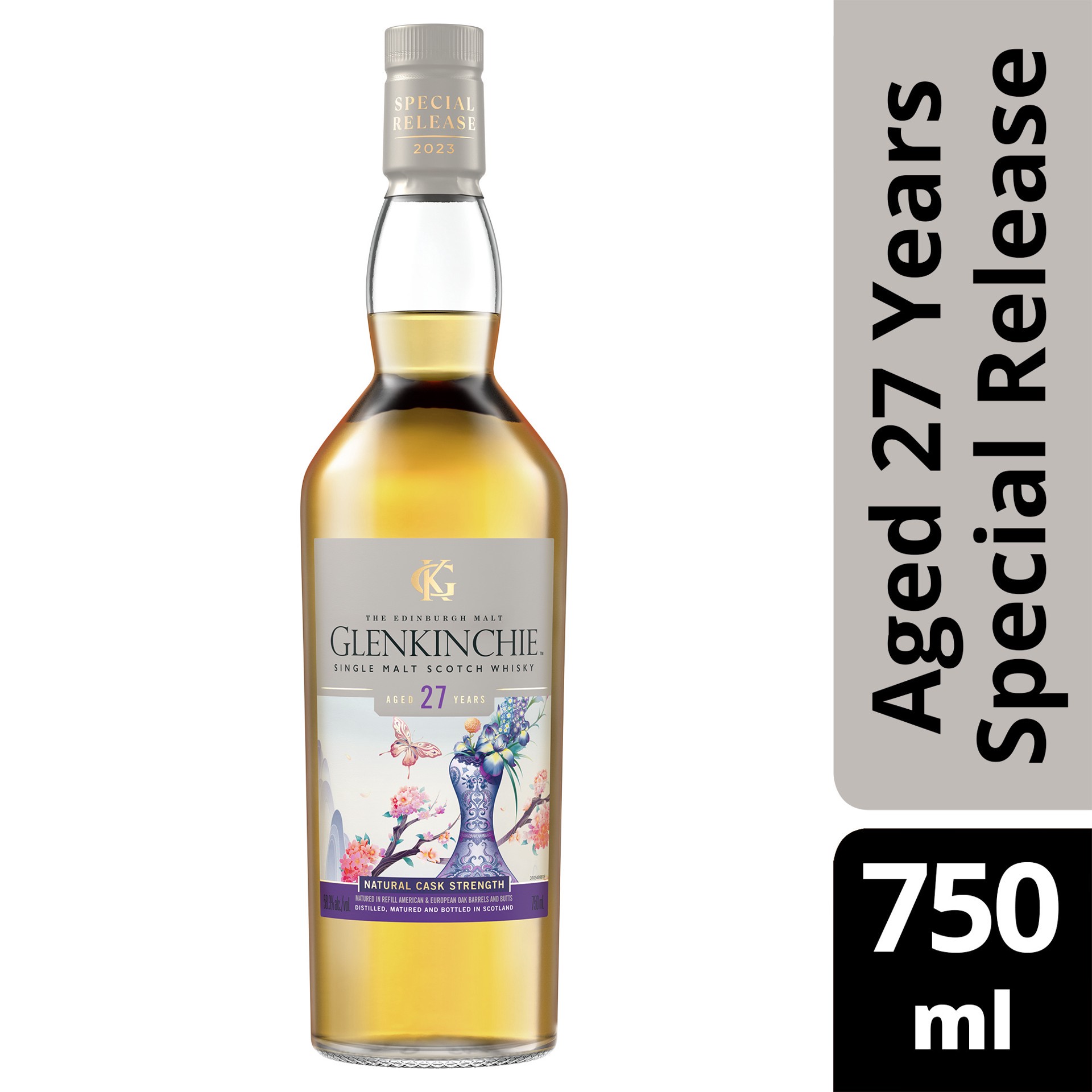 slide 5 of 5, Glenkinchie The Floral Treasure 27 Year Old Single Malt Scotch Whisky, 750 mL, 750 ml