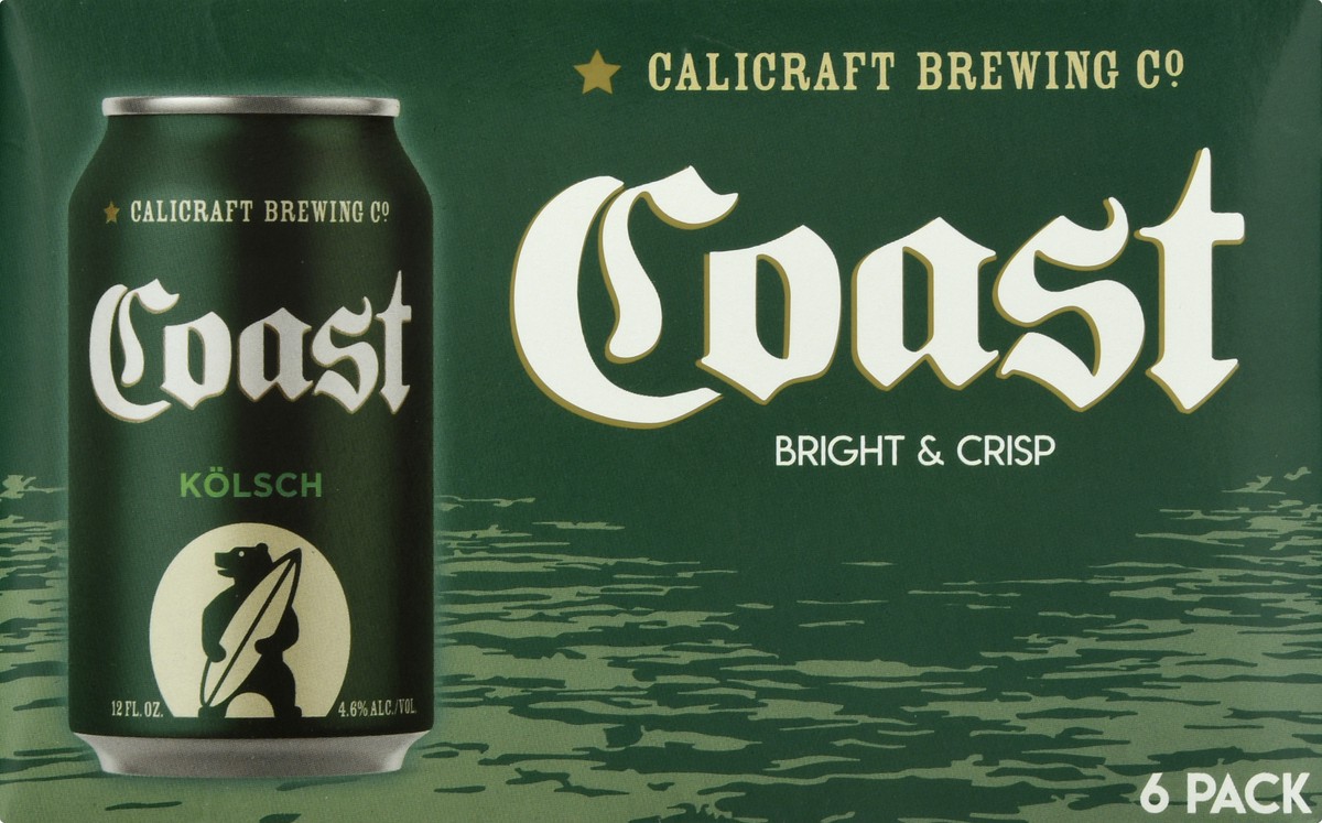 slide 4 of 11, Calicraft Brewing Co. 6 Pack Coast Kolsch Beer 6 ea, 6 ct