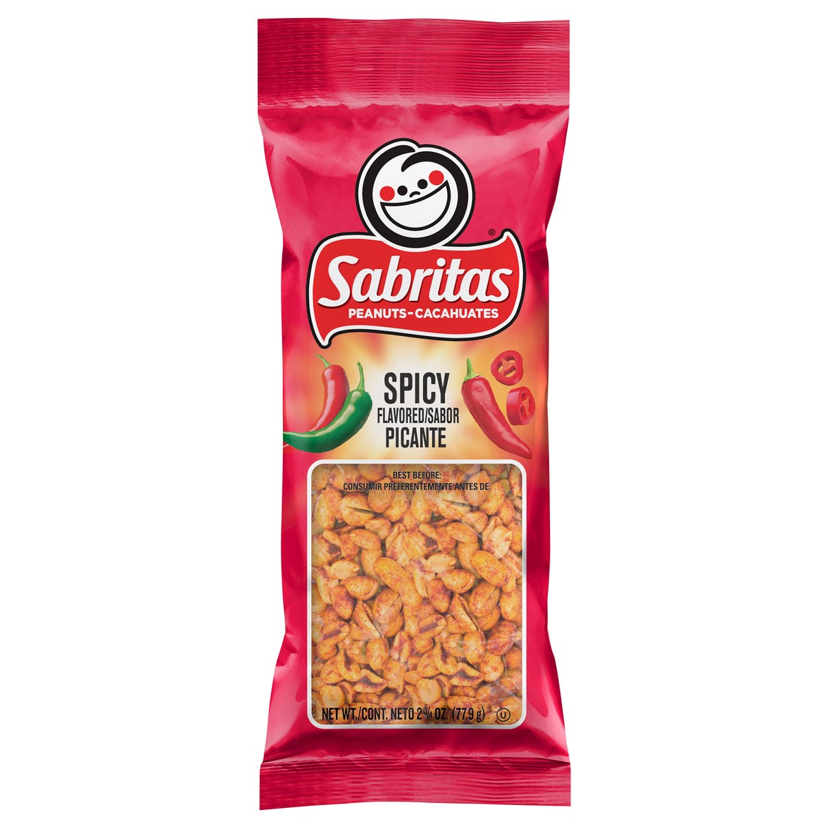 slide 4 of 6, Sabritas Peanuts, Spicy Flavored, 2.75 oz