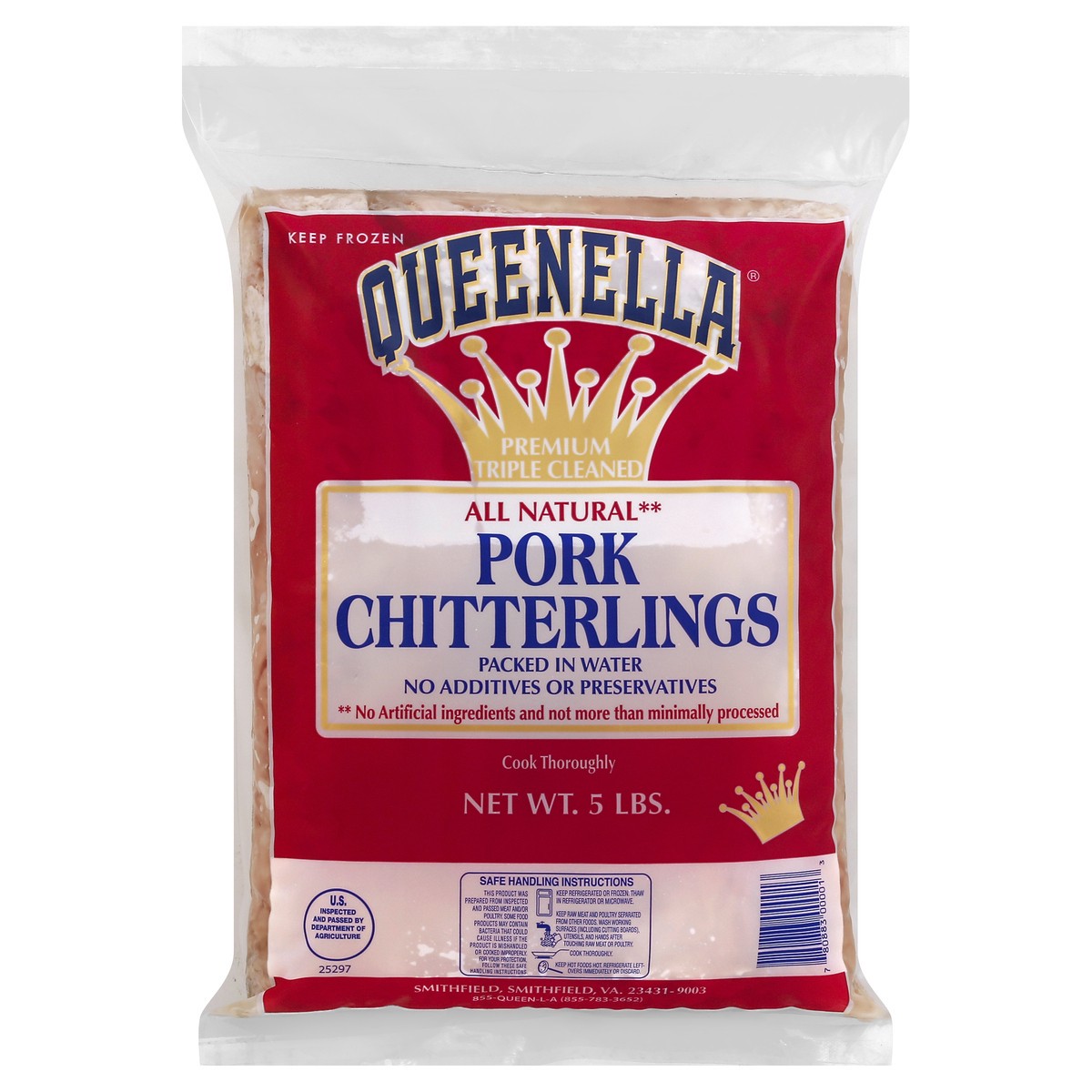 slide 2 of 6, Queenella Pork Chitterlings 5 lb, per lb