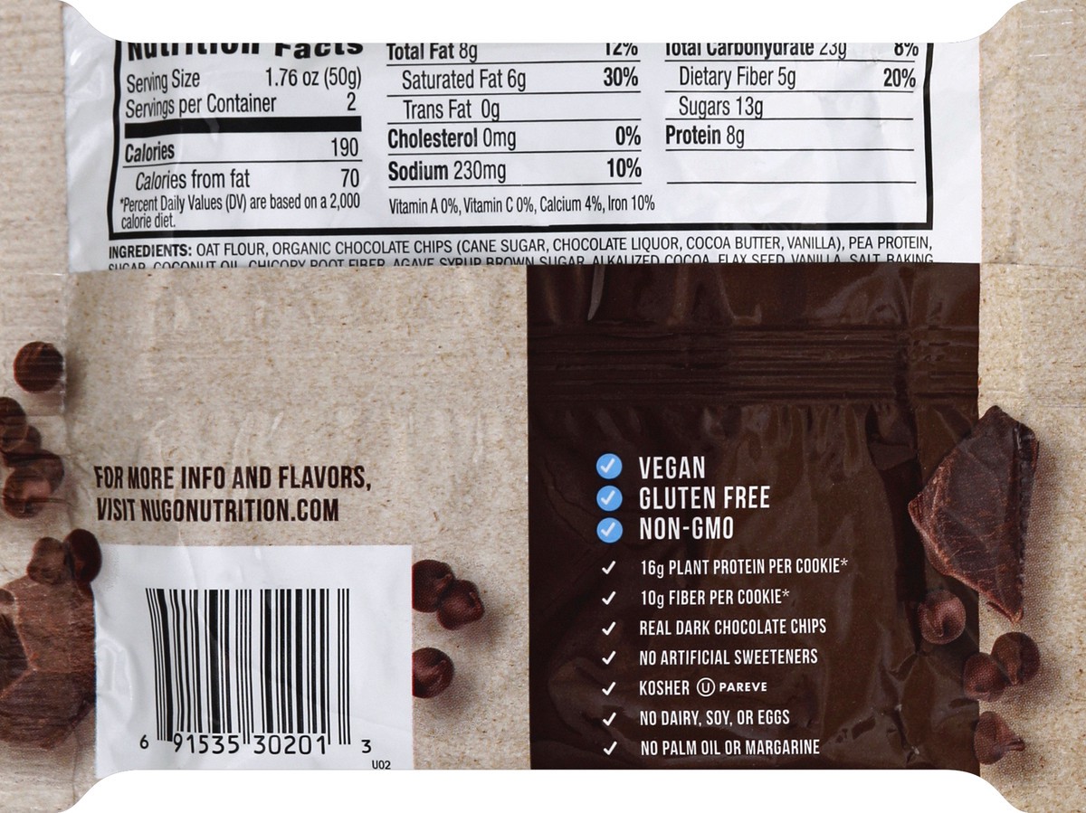 slide 6 of 6, NuGo Double Chocolate Protein Cookie, 3.53 oz