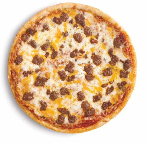 slide 1 of 1, Hy-Vee Beef Pizza Family Size Traditional Crust, 52 oz