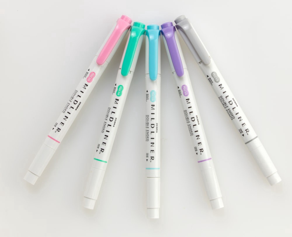 slide 5 of 6, Zebra Mildliner Creative Marker Set 5Pc Favorite, 1 ct