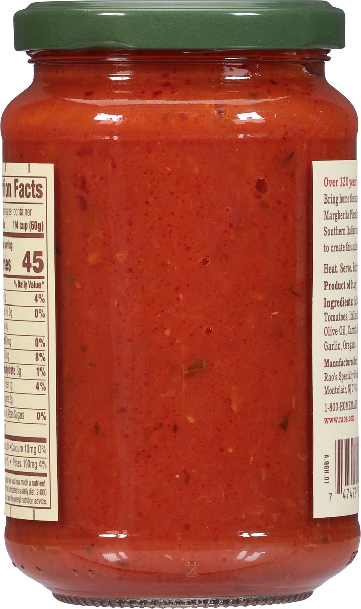 slide 4 of 9, Rao's Homemade Margherita Pizza Sauce 12.3 oz, 12.3 oz