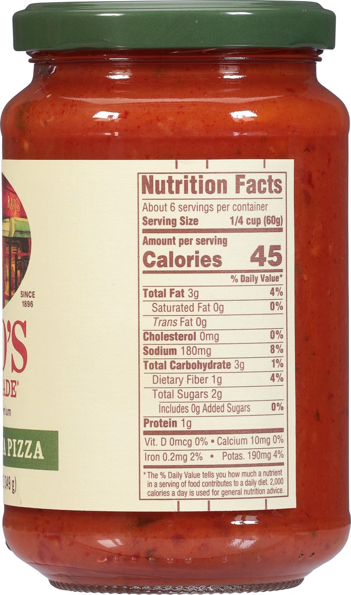 slide 5 of 9, Rao's Homemade Margherita Pizza Sauce 12.3 oz, 12.3 oz