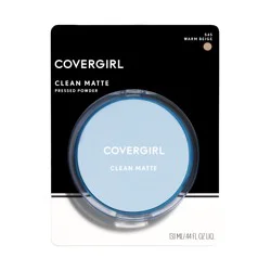 CoverGirl Clean Matte Pressed Powder, Warm Beige 545, 10 g 0.35 oz