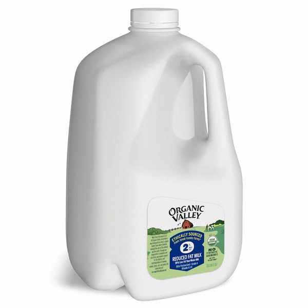 slide 1 of 1, Organic Valley Organic 2% (Reduced Fat) Milk, 128 oz, 1 gal