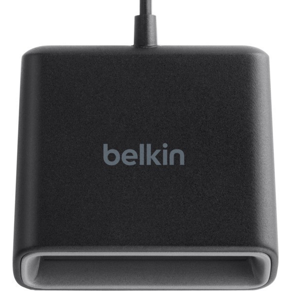 slide 1 of 1, Belkin Cybersecurity and Secure KVM USB Smart Card / CAC Reader - Cable - USB - Government - TAA Compliant, 1 ct