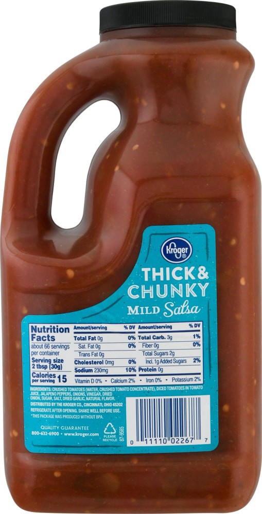 slide 2 of 2, Kroger Thick & Chunky Mild Salsa, 70 oz