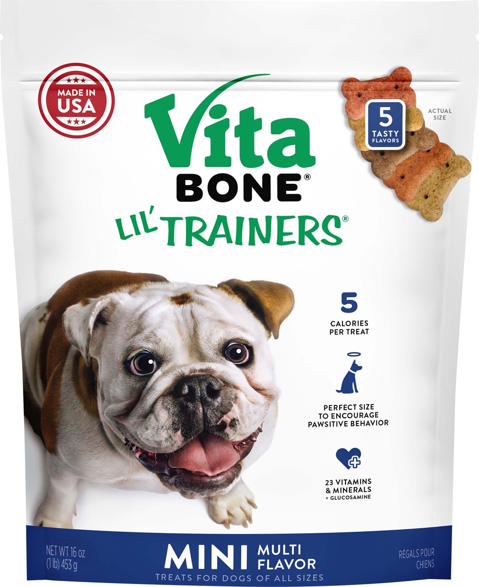 slide 4 of 5, Vita Bone Lil Trainer Biscuits, 16 oz