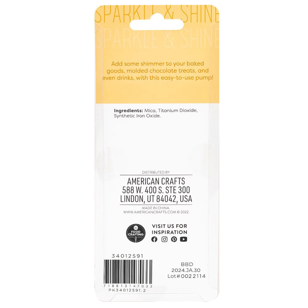 slide 3 of 3, Sweetshop™ Edible Shimmer Gold, 0.35 oz