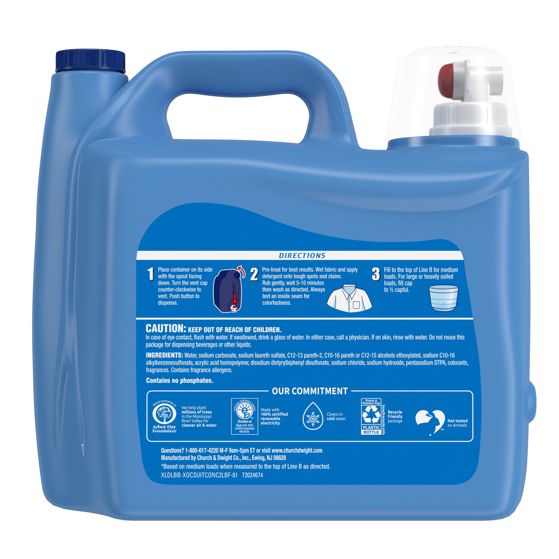 slide 2 of 5, XTRA Plus OxiClean, 131 Loads Liquid Laundry Detergent, 203.1 fl oz, 203.10 ct